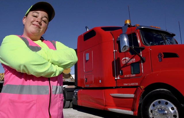 woman in trucking